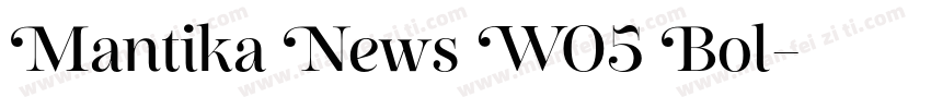 Mantika News W05 Bol字体转换